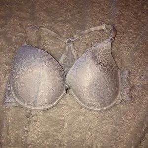 38C white lace push-up bra